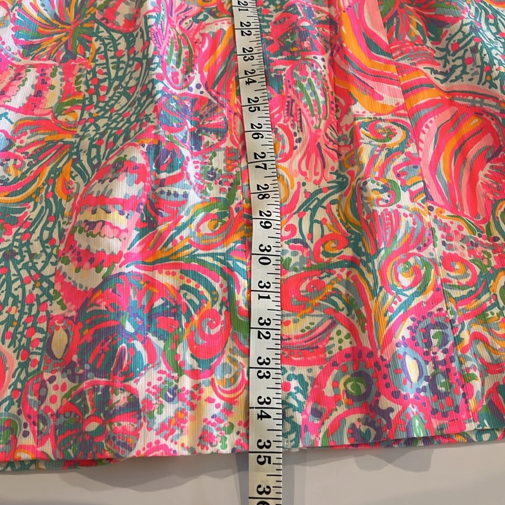 Lilly Pulitzer Ryder Shift Swish Fish Multicolor Embroidered Dress Size: 10 - Picture 7 of 7